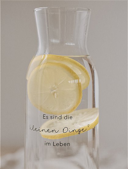 Karaffe aus Glas (1 Liter) von Eulenschnitt &#9733; Kundenbewertung "Sehr gut" &#9733; 10&euro; Rabatt für Neukunden &#9733; Schnell verschickt &#9733; Günstig bei car-Moebel.de