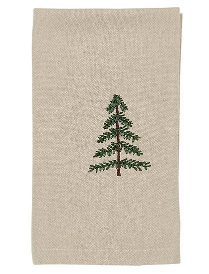 bestickte Stoffserviette, Tanne von Ib Laursen &#9733; Kundenbewertung "Sehr gut" &#9733; 10&euro; Rabatt für Neukunden &#9733; Schnell verschickt &#9733; Günstig bei car-Moebel.de