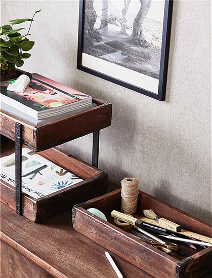 Etagere Boldo aus recyceltem Holz von Nordal &#9733; Kundenbewertung "Sehr gut" &#9733; 10&euro; Rabatt für Neukunden &#9733; Schnell verschickt &#9733; Günstig bei car-Moebel.de