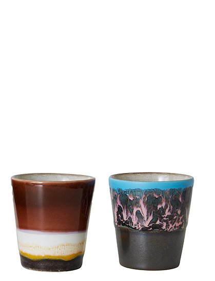 4er Set Ristretto Becher 70's von HKliving &#9733; Kundenbewertung "Sehr gut" &#9733; 10&euro; Rabatt für Neukunden &#9733; Schnell verschickt &#9733; Günstig bei car-Moebel.de