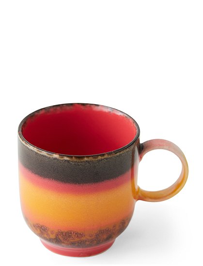 Kaffeetasse 70's Keramik von HKliving &#9733; Kundenbewertung "Sehr gut" &#9733; 10&euro; Rabatt für Neukunden &#9733; Schnell verschickt &#9733; Günstig bei car-Moebel.de