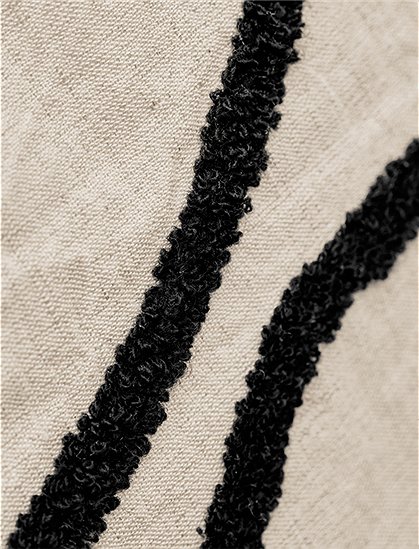 Kissenbezug Fly Schwarz/Off-White von house doctor  &#9733; Kundenbewertung "Sehr gut" &#9733; 12&percnt; Rabatt für Neukunden &#9733; Schnell verschickt &#9733; Bei car-Moebel.de
