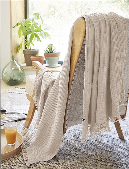 Plaid Gaia von L'effet papillon &#9733; Kundenbewertung "Sehr gut" &#9733; 12&percnt; Rabatt für Neukunden &#9733; Schnell verschickt &#9733; bei car-Moebel.de