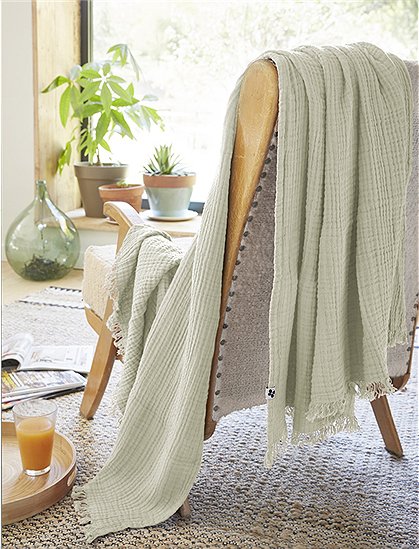 Plaid Gaia von L'effet papillon &#9733; Kundenbewertung "Sehr gut" &#9733; 12&percnt; Rabatt für Neukunden &#9733; Schnell verschickt &#9733; bei car-Moebel.de