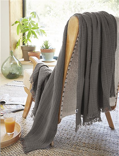 Plaid Gaia von L'effet papillon &#9733; Kundenbewertung "Sehr gut" &#9733; 12&percnt; Rabatt für Neukunden &#9733; Schnell verschickt &#9733; bei car-Moebel.de