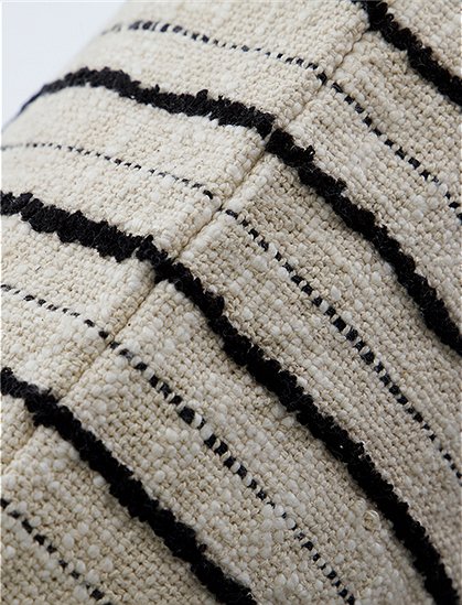 Kissenbezug Lines schwarz/offwhite von house doctor &#9733; Kundenbewertung "Sehr gut" &#9733; 12&percnt; Rabatt für Neukunden &#9733; Schnell verschickt &#9733; bei car-Moebel.de
