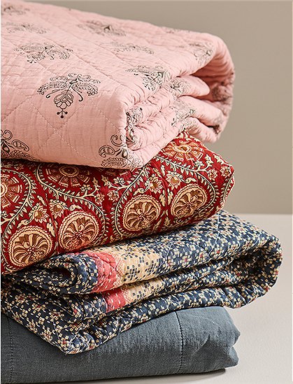 Baumwoll Quilt 130x180, Muster v. Ib Laursen &#9733; Kundenbewertung "Sehr gut" &#9733; 12&percnt; Rabatt für Neukunden &#9733; Schnell verschickt &#9733; Günstig bei car-Moebel.de