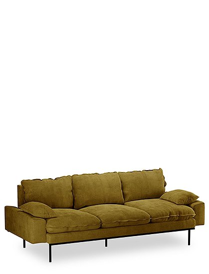 Retro 3er Sofa von HKliving &#9733; Kundenbewertung "Sehr gut" &#9733; 12&percnt; Rabatt für Neukunden &#9733; Schnell verschickt &#9733; Jetzt günstig kaufen bei car-Moebel.de