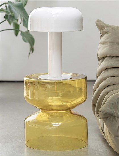 Beistelltisch Doble, Ø35, Glas von present time &#9733; Kundenbewertung "Sehr gut" &#9733; 12&percnt; Rabatt für Neukunden &#9733; Schnell verschickt &#9733; Jetzt bei car-Moebel.de