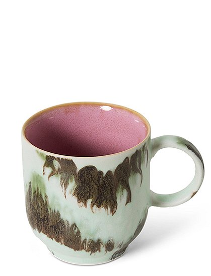 Kaffeetasse 70"s Keramik von HKliving &#9733; Kundenbewertung "Sehr gut" &#9733; 12&percnt; Rabatt für Neukunden &#9733; Schnell verschickt &#9733; Günstig bei car-Moebel.de