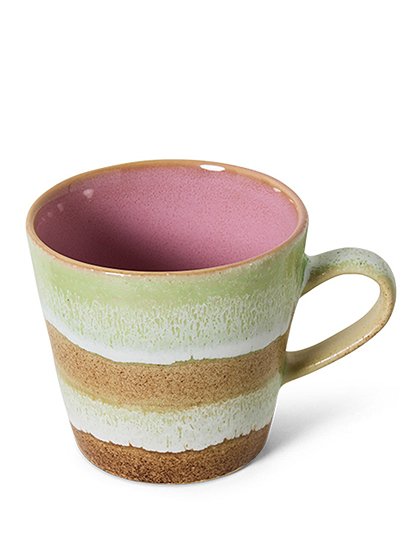 Americano Becher 70s Keramik von HKliving &#9733; Kundenbewertung "Sehr gut" &#9733; 12&percnt; Rabatt für Neukunden &#9733; Schnell verschickt &#9733; Günstig bei car-Moebel.de