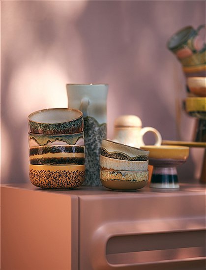 Dessert Bowl 70s Keramik von HKliving &#9733; Kundenbewertung "Sehr gut" &#9733; 12&percnt; Rabatt für Neukunden &#9733; Schnell verschickt &#9733; Jetzt bei car-Moebel.de