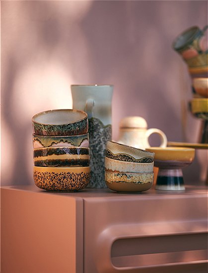 Dessert Bowl 70s Keramik von HKliving &#9733; Kundenbewertung "Sehr gut" &#9733; 12&percnt; Rabatt für Neukunden &#9733; Schnell verschickt &#9733; Jetzt bei car-Moebel.de