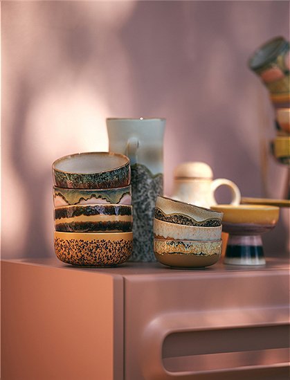 Dessert Bowl 70s Keramik von HKliving &#9733; Kundenbewertung "Sehr gut" &#9733; 12&percnt; Rabatt für Neukunden &#9733; Schnell verschickt &#9733; Jetzt bei car-Moebel.de