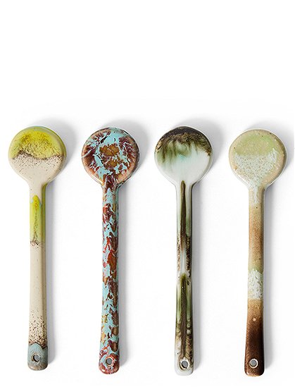 4er Set Keramiklöffel HKliving &#9733; Kundenbewertung "Sehr gut" &#9733; 12&percnt; Rabatt für Neukunden &#9733; Schnell verschickt &#9733; Jetzt günstig kaufen bei car-Moebel.de
