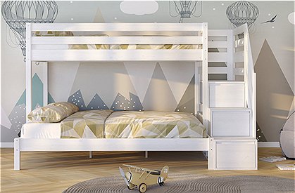 Etagenbett mit Stauraum &#9733; Kundenbewertung "Sehr gut" &#9733; 12&percnt; Rabatt für Neukunden &#9733; Schnell verschickt &#9733; Jetzt bei car-Moebel.de