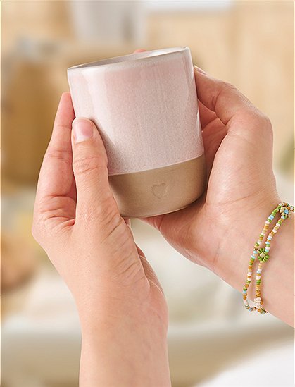 Becher Heart aus Ton, 190 ml von Ib Laursen &#9733; Kundenbewertung "Sehr gut" &#9733; 12&percnt; Rabatt für Neukunden &#9733; Schnell verschickt &#9733; Günstig bei car-Moebel.de