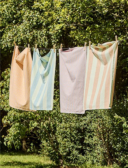 gestreiftes Geschirrtuch Linus 70x50 von Ib Laursen &#9733; Kundenbewertung "Sehr gut" &#9733; 12&percnt; Neukundenrabatt &#9733; Schnell verschickt &#9733; Bei car-Moebel.de