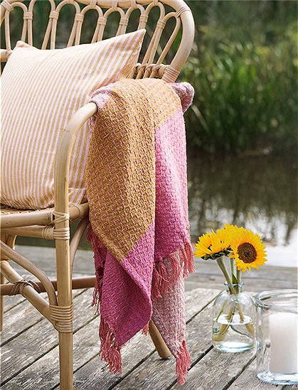 Plaid 160x130 cm, orange/pink von Ib Laursen &#9733; Kundenbewertung "Sehr gut" &#9733; 12&percnt; Rabatt für Neukunden &#9733; Schnell verschickt &#9733; Jetzt bei car-Moebel.de