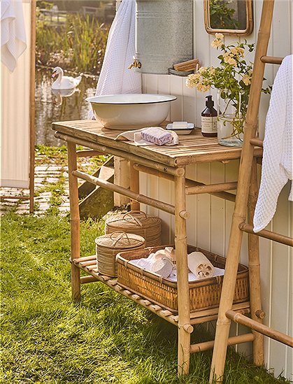 Konsolentisch, Bambus, 75x40,5x101,5 cm v. Ib Laursen ★ Kundenbewertung "Sehr gut" ★ 12&percnt; Neukundenrabatt ★ Schnell verschickt ★ Bei car-Moebel.de