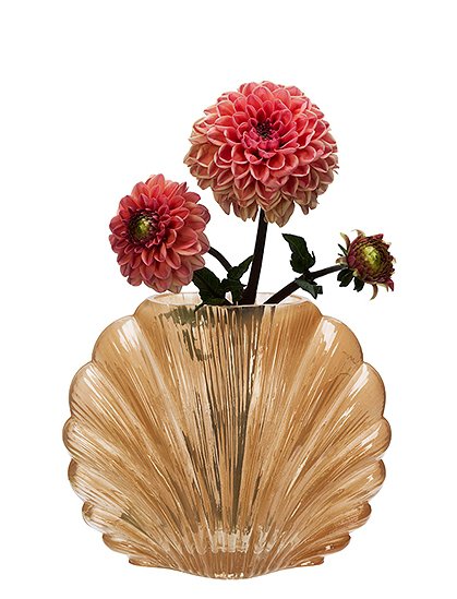 Glasvase Muschel von Madam Stoltz ★ Kundenbewertung "Sehr gut" ★ 12&percnt; Neukundenrabatt ★ Schnell verschickt ★ Günstig bei car-Moebel.de