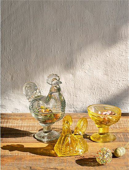 Glashuhn Schale von Madam Stoltz ★ Kundenbewertung "Sehr gut" ★ 12&percnt; Neukundenrabatt ★ Schnell verschickt ★ Günstig bei car-Moebel.de