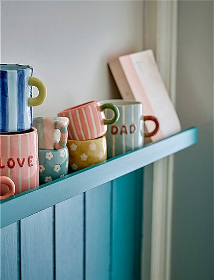 Nini Tasse Steingut von Bloomingville ★ Kundenbewertung "Sehr gut"  ★ 12&percnt; Neukundenrabatt ★ Schnell verschickt ★ Bloomingville "Neu" entdecken!