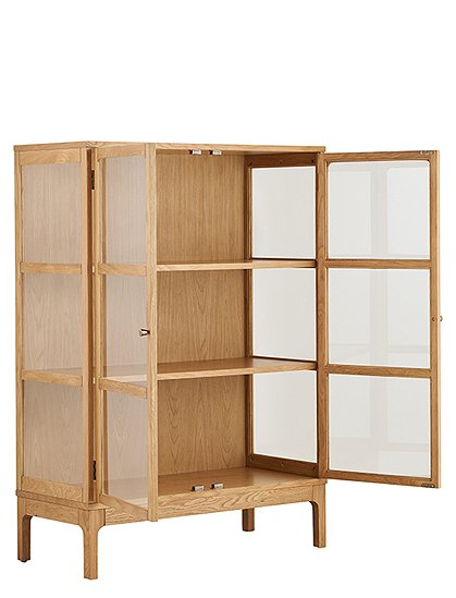 Vitrinenschrank Zamora, Eiche v. House Nordic ★ Kundenbewertung "Sehr gut" ★ 12&percnt; Rabatt für Neukunden ★ Schnell verschickt ★ Jetzt bei car-Moebel.de