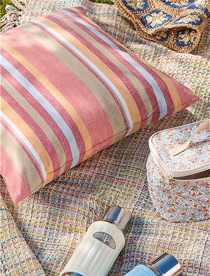 Sitzkissen 50x50, bunt gestreift von Ib Laursen ★ Kundenbewertung "Sehr gut" ★ 12&percnt; Neukundenrabatt ★ Schnell verschickt ★ Günstig bei car-Moebel.de