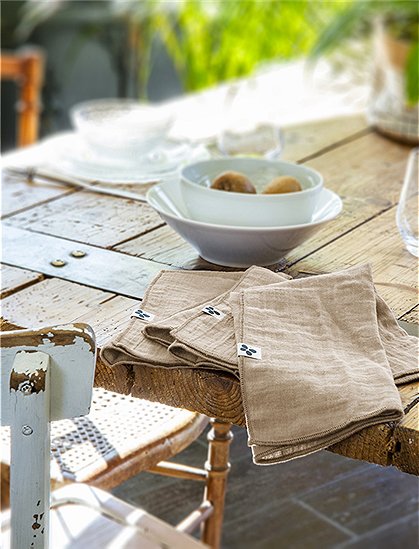 Servietten Gaia von L'effet Papillon ★ Kundenbewertung "Sehr gut" ★ 12&percnt; Rabatt für Neukunden ★ Schnell verschickt ★ Günstig bei car-Moebel.de