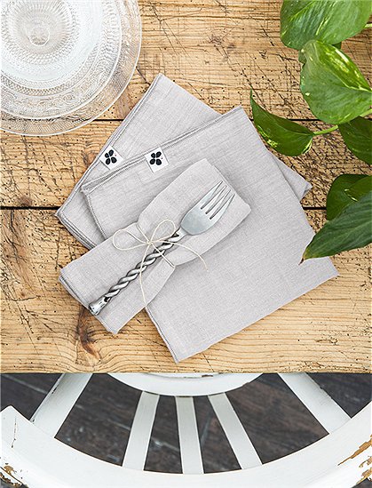 Servietten Gaia von L'effet Papillon ★ Kundenbewertung "Sehr gut" ★ 12&percnt; Rabatt für Neukunden ★ Schnell verschickt ★ Günstig bei car-Moebel.de