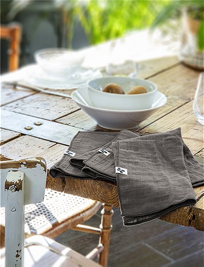 Servietten Gaia von L'effet Papillon ★ Kundenbewertung "Sehr gut" ★ 12&percnt; Rabatt für Neukunden ★ Schnell verschickt ★ Günstig bei car-Moebel.de