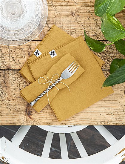 Servietten Gaia von L'effet Papillon ★ Kundenbewertung "Sehr gut" ★ 12&percnt; Rabatt für Neukunden ★ Schnell verschickt ★ Günstig bei car-Moebel.de