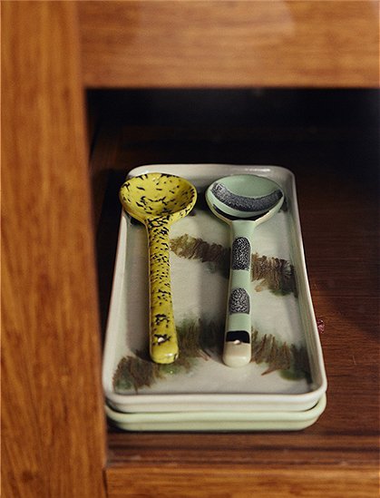 2er Set Servierlöffel 70s Keramik von HKliving ★ Kundenbewertung "Sehr gut" ★ 12&percnt; Rabatt für Neukunden ★ Schnell verschickt ★ Jetzt bei car-Moebel.de