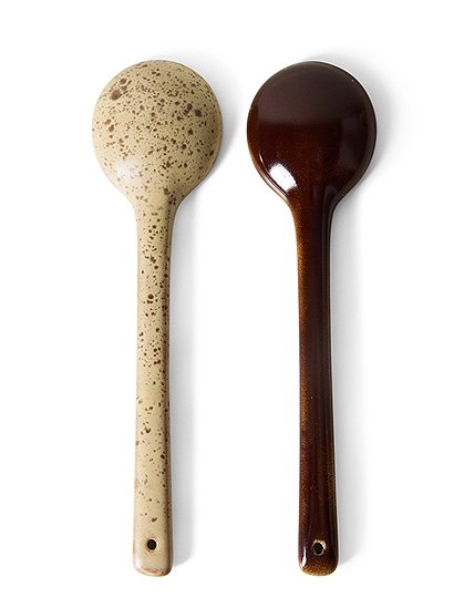 2er Set Servierlöffel 70s Keramik von HKliving ★ Kundenbewertung "Sehr gut" ★ 12&percnt; Rabatt für Neukunden ★ Schnell verschickt ★ Jetzt bei car-Moebel.de