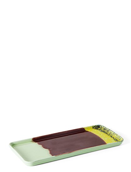 Cake Tray, 13,5x31,5 cm, 70s Keramik von HKliving ★ Kundenbewertung "Sehr gut" ★ 12&percnt; Neukundenrabatt ★ Schnell verschickt ★ Bei car-Moebel.de