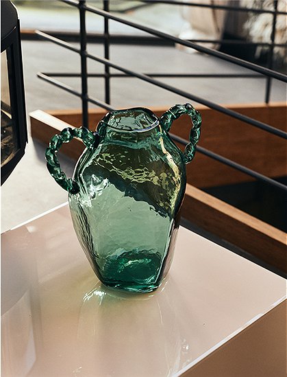 Vase Amfora aus Glas von Nienke Sikkema für HKliving ★ Kundenbewertung "Sehr gut" ★ 12&percnt; Neukundenrabatt ★ Schnell verschickt ★ Bei car-Moebel.de