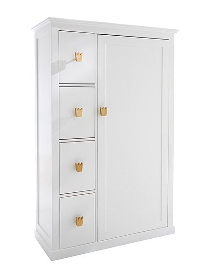 Kinderschrank mit Kronengriffen &#9733; Kundenbewertung "Sehr gut" &#9733; 10&euro; Rabatt für Neukunden &#9733; Schnell verschickt &#9733; Günstig bei car-Moebel.de