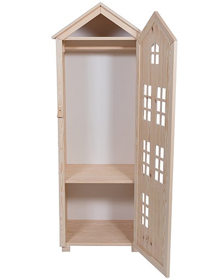 Kinderschrank in Hausform aus Holz &#9733; Kundenbewertung "Sehr gut" &#9733; 10&euro; Rabatt für Neukunden &#9733; Schnell verschickt &#9733; Jetzt kaufen bei car-Moebel.de