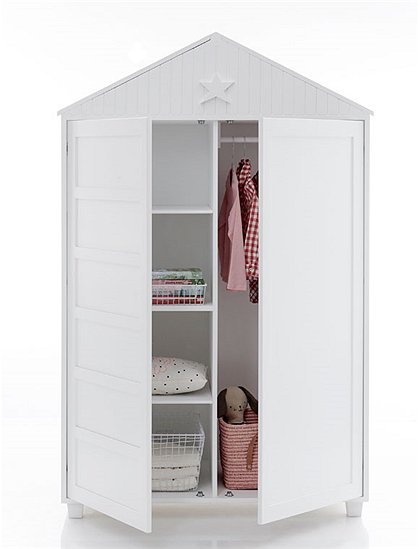 Kinder Kleiderschrank in Hausform &#9733; Kundenbewertung "Sehr gut" &#9733; 10&euro; Rabatt für Neukunden &#9733; Schnell verschickt &#9733; Günstig bei car-Moebel.de