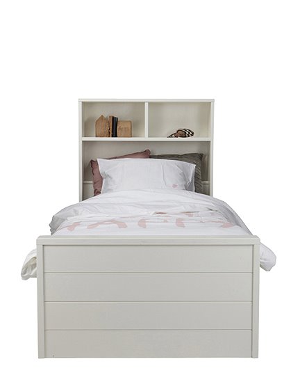 Bett mit Regalkopfteil, weiß von de EEKHOORN &#9733; Kundenbewertung "Sehr gut" &#9733; 10&euro; Rabatt für Neukunden &#9733; Jetzt günstig kaufen bei car-Moebel.de