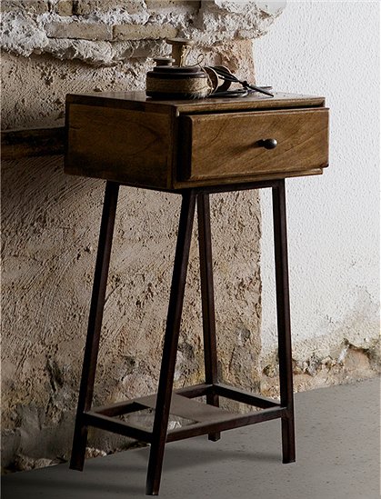 Beistelltisch Metall, Holztop von de EEKHOORN &#9733; Kundenbewertung "Sehr gut" &#9733; 10&euro; Neukundenrabatt &#9733; Schnell verschickt &#9733; Jetzt kaufen bei car-Moebel.de