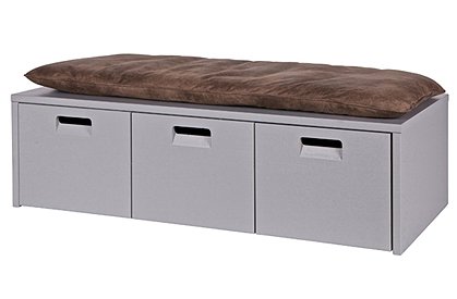 Bank mit 3 Kästen grau von de EEKHOORN &#9733; Kundenbewertung "Sehr gut" &#9733; 10&euro; Neukundenrabatt &#9733; Schnell verschickt &#9733; Günstig bei car-Moebel.de