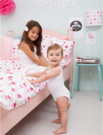 Bettwäsche Sterne pink von Little Dutch &#9733; Kundenbewertung "Sehr gut" &#9733; 10&euro; Neukundenrabatt &#9733; Schnell verschickt &#9733; Jetzt günstig bei car-Moebel.de