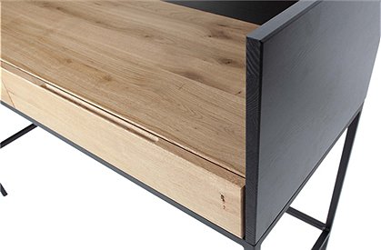 Schreibtisch in schwarz aus Holz von WOOOD &#9733; Kundenbewertung "Sehr gut" &#9733; 10&euro; Rabatt für Neukunden &#9733; Schnell verschickt &#9733; Günstig bei car-Moebel.de