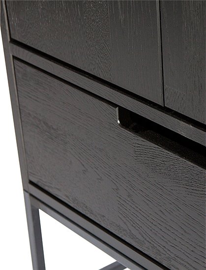 Schrank Silas in schwarz von Woood &#9733; Kundenbewertung "Sehr gut" &#9733; 10&euro; Rabatt für Neukunden &#9733; Jetzt günstig kaufen bei car-Moebel.de