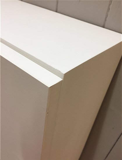 Regal mit 2 Fächern,1Klappe,weiß Nr.698 4