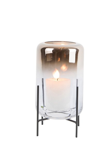 Glasvase auf Metallständer von present time &#9733; Kundenbewertung "Sehr gut" &#9733; 10&euro; Rabatt für Neukunden &#9733; Jetzt günstig kaufen bei car-Moebel.de