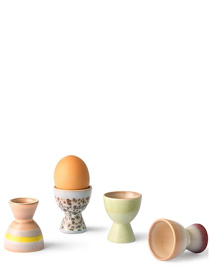 4er Set Eierbecher 70's Keramik von HKliving &#9733; Kundenbewertung "Sehr gut" &#9733; 10&euro; Rabatt für Neukunden &#9733; Schnell verschickt &#9733; Günstig bei car-Moebel.de