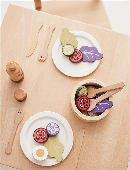 Salat Set aus Holz für Kinder &#9733; Kundenbewertung "Sehr gut" &#9733; 10&euro; Rabatt für Neukunden &#9733; Schnell verschickt &#9733; Jetzt günstig kaufen bei car-Moebel.de
